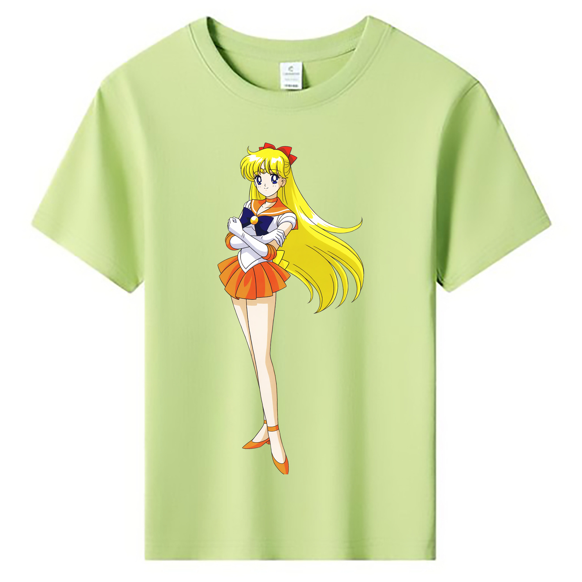 （画像用） 美少女戦士セーラームーン 愛野 美奈子 あいの みなこ Sailor Moon Aino Minako 綿100％キッズTシャツ（フロントプリント）